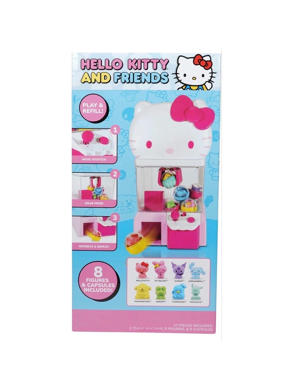 Rare Vintage Sanrio Hello Kitty & Friends Claw Machine Playset
